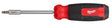 Milwaukee 48-22-2907 14-in-1 Multi-Bit Screwdriver, 1/4 in Drive, Torx Drive, 9.11 in OAL, Plastic Handle