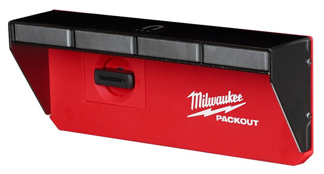 Milwaukee PACKOUT 48-22-8346 Magnetic Rack, 3-Tool Holder, 9-1/2 in W, 3-1/2 in H, 4 in L