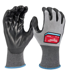Milwaukee Cut Level 2 Series 48-73-8721 High-Dexterity Dipped Gloves, Unise, M, 11.23 in L, Reinforced Thumb, Gray