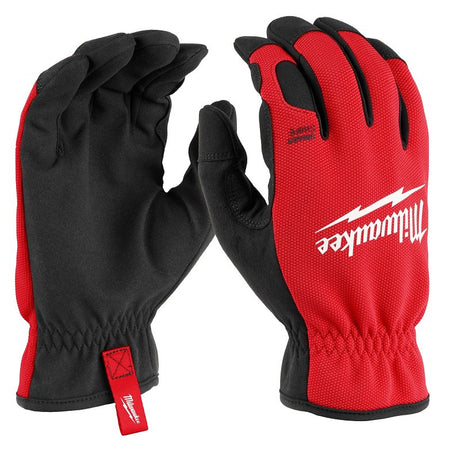Milwaukee Free-Flex Series 48-22-8711 Work Gloves, Men's, M, 248 mm L, Reinforced Thumb, Elastic Knit Cuff, Black/Red