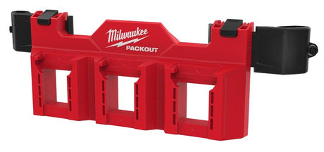 Milwaukee PACKOUT 48-22-8603 Tool Box Battery Rack Attachment, 3 M18 Batteries, 3-Compartment, ABS/Polycarbonate
