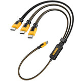 DEWALT 131 0099 DW2 Splitter Cable, Type C, Type C, 6 ft L, Pack of 2