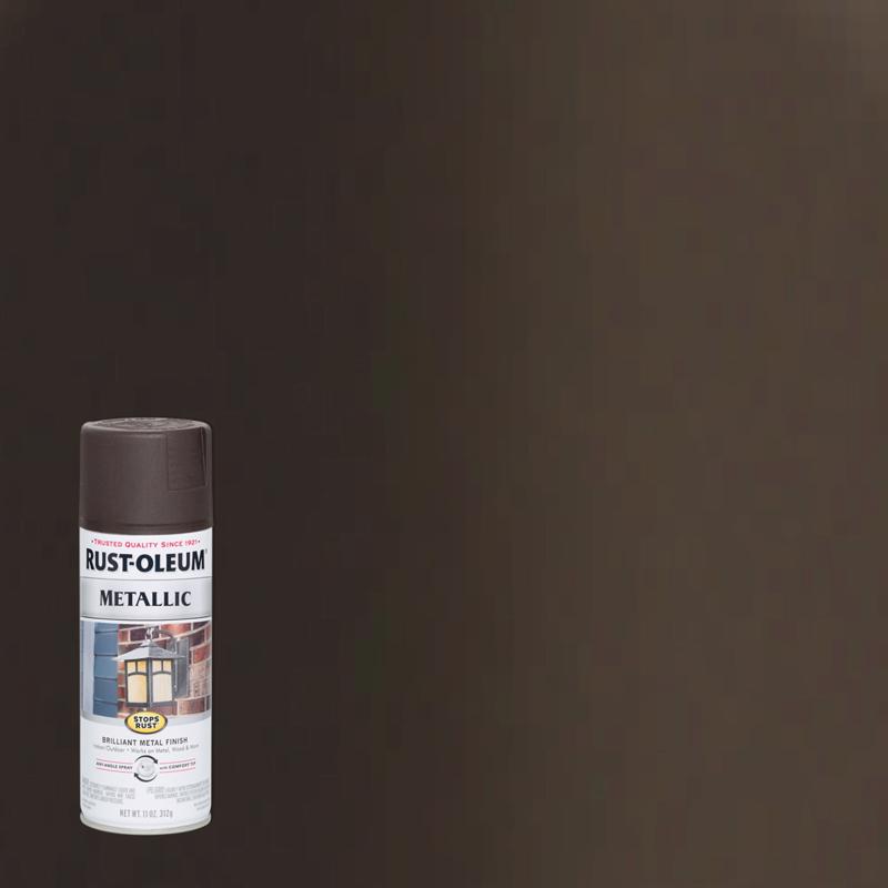 Rust-Oleum Stops Rust Metallic Oil Rubbed Bronze Metallic Spray Paint 11 oz, Pack of 6