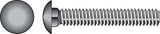 HILLMAN 1/4 in. X 4 in. L Stainless Steel Carriage Bolt 25 pk
