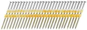 Senco KD27APBSN Series Collated Nail, Plastic Strip Collation, 3 in L, Steel, Bright Basic