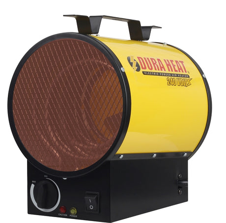 DuraHeat Electric Forced Air Heater, 20A, 240V, 3750 W, 12,800 Btu, Heats approx 400 sq ft, Yellow