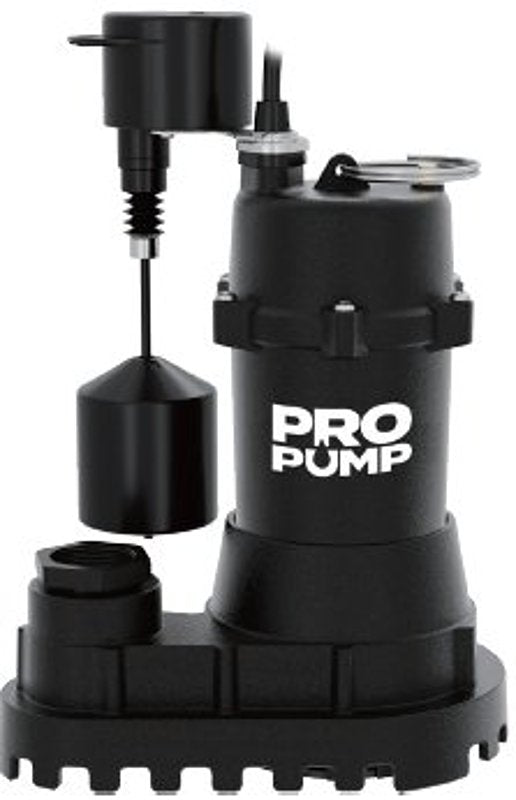 PRO PUMP SP33CIV Vertical Sump Pump, 1/3 hp, Cast Iron Housing Material