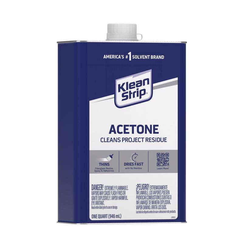 Klean Strip Acetone Solvent 1 qt, Pack of 6