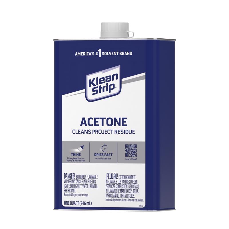 Klean Strip Acetone Solvent 1 qt, Pack of 6