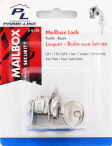 Defender Security S 4136 Mailbox Lock, 3/4 in W Dimensions, Tumbler Lock, Keyed Key, Nickel