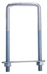 ProSource LR351 U-Bolt, 5/16 in Thread, 3 in L Thread, Steel, Zinc, Pack of 10