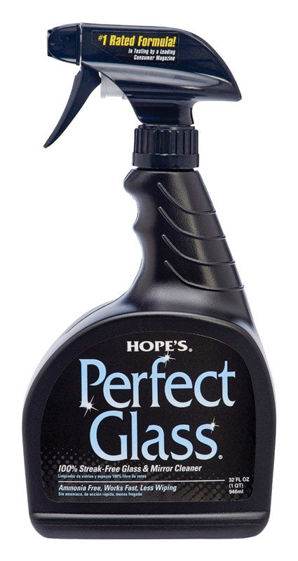Hope's Perfect Glass No Scent Glass Cleaner 32 oz Liquid, Pack of 6