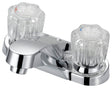 Boston Harbor F5120067CP Lavatory Faucet, 1.2 gpm, 2-Faucet Handle, 3-Faucet Hole, Metal/Plastic, Chrome, Round Handle