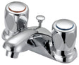 Boston Harbor F5120052CP Lavatory Faucet, 1.2 gpm, 2-Faucet Handle, 3-Faucet Hole, Metal/Plastic, Chrome, Round Handle