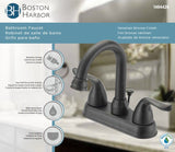Boston Harbor TQ-5111080RW Lavatory Faucet, 1.2 gpm, 2-Faucet Handle, 3-Faucet Hole, Metal/Plastic, Venetian Bronze
