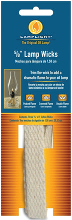 Lamplight 9995 Lamp Wick, Flat, Cotton, For: Chamber and Traditional Oil Lamps