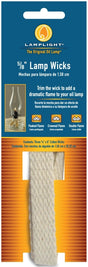 Lamplight 9995 Lamp Wick, Flat, Cotton, For: Chamber and Traditional Oil Lamps