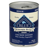 Blue Buffalo Senior Chicken Dinner Wet Dog Food 12.5 oz, Pack of 12