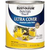 Rust-Oleum Painters Touch 2X Gloss Sun Yellow Ultra Cover Paint Exterior and Interior 1 qt, Pack of 2