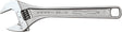 Channellock WIDEAZZ Series 810W Adjustable Wrench, 10 in OAL, 1.34 in Jaw, Steel, Chrome-Plated, Plain Grip Handle