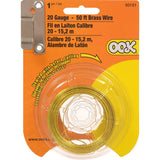 Hillman 50151 Utility Wire, 50 ft L, 20 ga Gauge, Brass