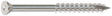 Simpson Strong-Tie S07225FT1WH01 Deck Screw, #7 Thread, 2-1/4 in L, Coarse Thread, Trim Head, 6-Lobe Drive, Steel