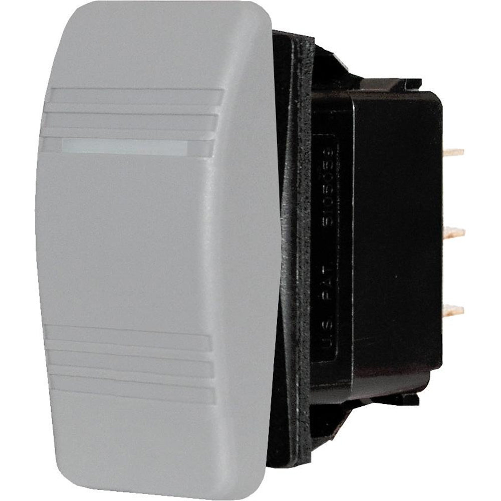 Blue Sea 8231 Water Resistant Contura III Switch, Gray, 0ff-(On)