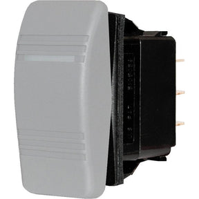 Blue Sea 8231 Water Resistant Contura III Switch, Gray, 0ff-(On)