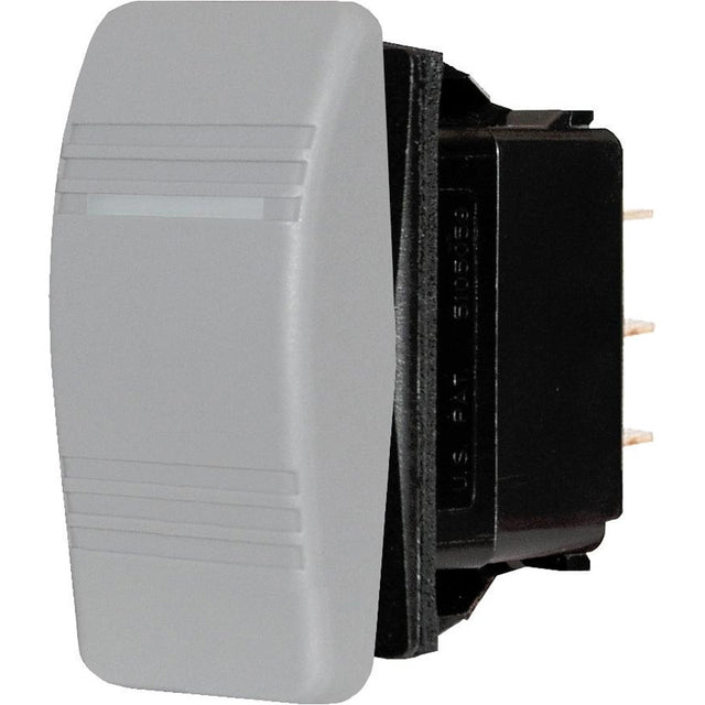 Blue Sea 8231 Water Resistant Contura III Switch, Gray, 0ff-(On)