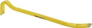 STANLEY Fatmax 55-102 Wrecking Bar, 24 in L, Beveled, Slotted Tip, 1-3/4 in W Tip, HCS, Yellow