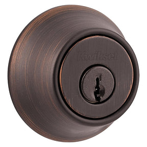Kwikset 665 Series 665 11P 6AL STR KP K3 Deadbolt, 3 Grade, Keyed Key, Zinc, Venetian Bronze, 2-3/8, 2-3/4 in Backset, Pack of 3