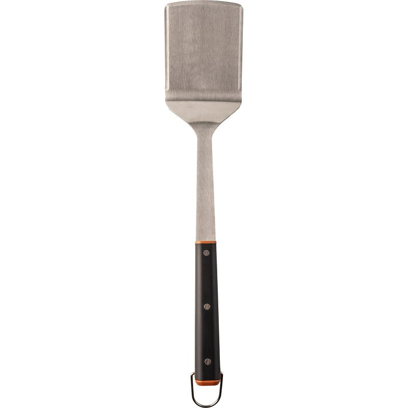 Traeger BAC789 BBQ Spatula, Stainless Steel Blade, Stainless Steel, Teak Wood Handle, 17.13 in OAL