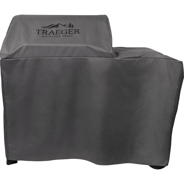 Traeger BAC759 Full-Length Grill Cover, 23 in W, 55 in D, 46 in H, Polyester, Gray