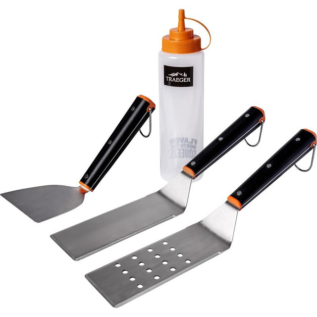 Traeger BAC847 Flat Top Grill Essential Kit, Stainless Steel, Polypropylene Handle