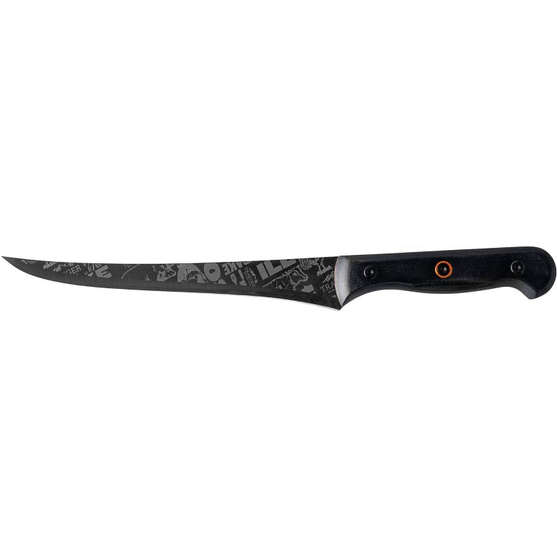 Traeger BAC883 Filet Knife, Stainless Steel Blade, Full-Tang Handle, Black Handle, Pack of 6