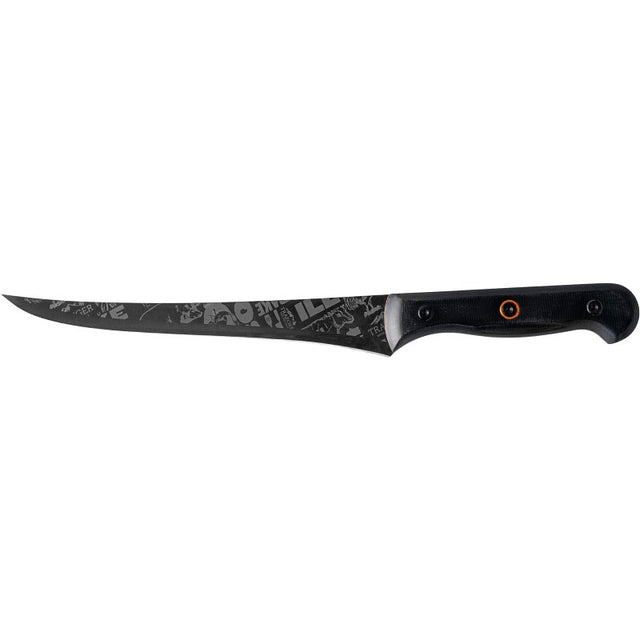 Traeger BAC883 Filet Knife, Stainless Steel Blade, Full-Tang Handle, Black Handle, Pack of 6