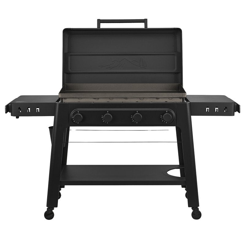 Traeger TF4NN64DNU Irontop 4-Burner Gas Griddle, 48,000 Btu/hr BTU, LP, 648 sq-in Primary Cooking Surface, Steel Body, Black