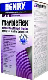 Henry Marbelflex Series 12035 Thin-Set Adhesive, Powder, 12.5 lb, Box