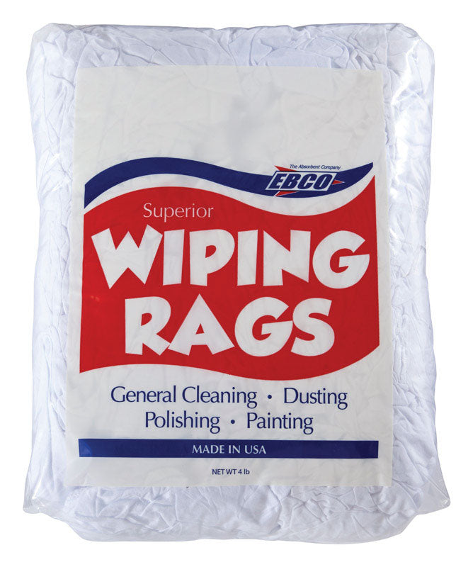 Superior Wiping Rags Wipeco Cotton Wiping Rags 18 in. W X 18 in. L 4 lb