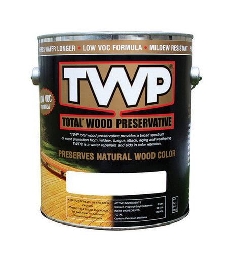 TWP 1500 Series TWP-1502-1 Stain and Wood Preservative, Redwood, Liquid, 1 gal, Can, Pack of 4