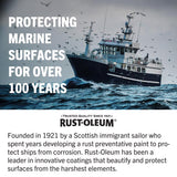 Rust-Oleum Marine Coatings Outdoor Gloss Battleship Gray Marine Topside Paint 1 qt