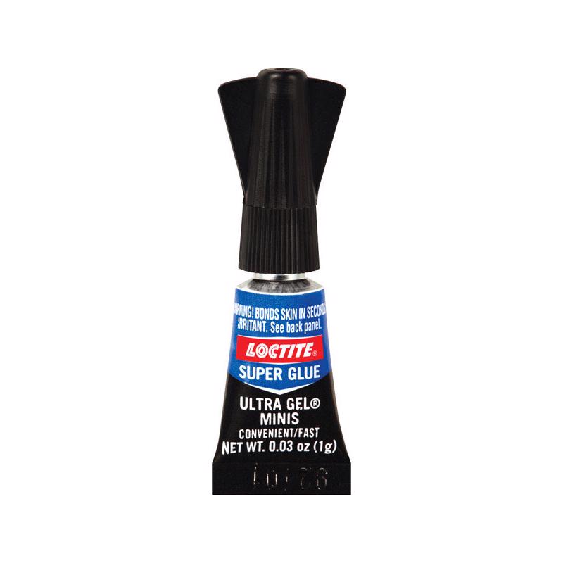 Loctite Ultra Gel Minis High Strength Ethyl Cyanoacrylate Clear Super Glue 0.1 oz, Pack of 6
