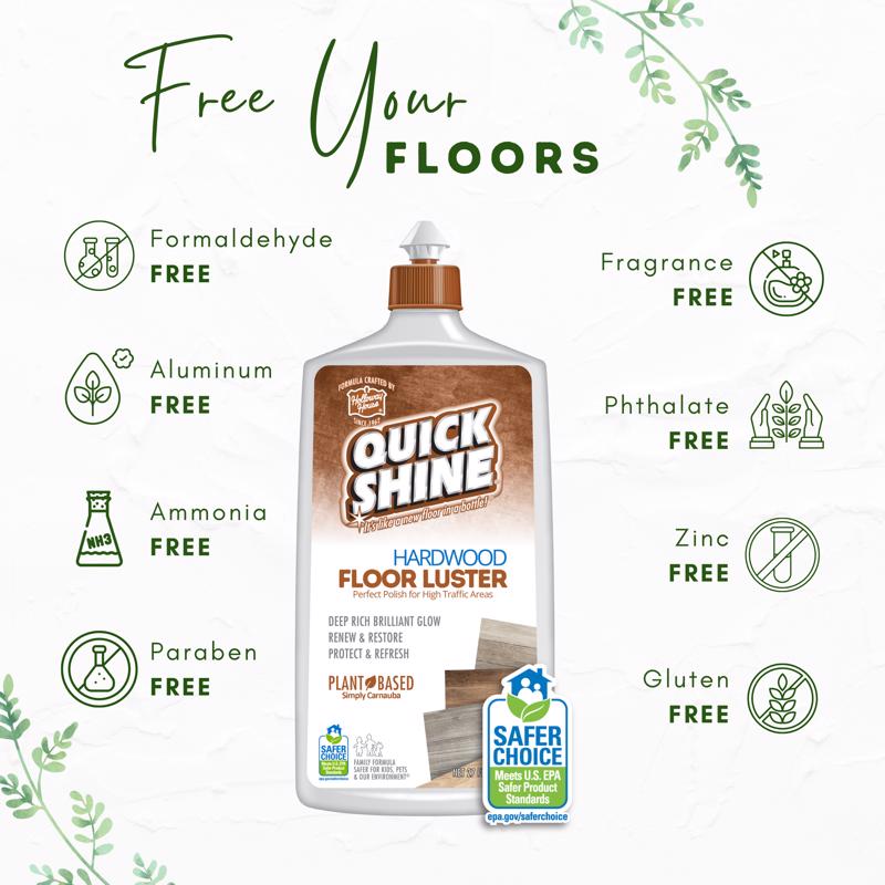 Holloway House Quick Shine No Scent Hardwood Floor Luster Liquid 27 oz