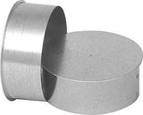 Imperial GV0726 Round End Cap, 8 in Dia, Galvanized Steel, Galvanized