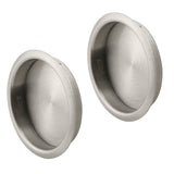 Prime-Line N 7203 Door Pull, 1-3/4 in Dia, 5/16 in D, Steel, Satin Nickel