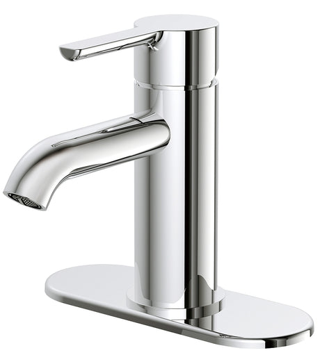 Boston Harbor FS6A0128CP Lavatory Faucet, 1.2 gpm, 1-Faucet Handle, 1, 3-Faucet Hole, Metal/Plastic, Chrome
