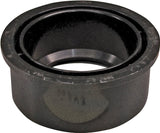 Canplas 102758BC Reducing Pipe Bushing, 4 x 2 in, Spigot x Hub, ABS, Black, 40 Schedule
