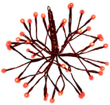Holiday Bright Lights LED-12SHS-RRDTW Shimmering Sphere, Red, 5 mm Bulb, Pack of 6
