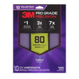 Pro Grade Precision SHR80-PGP-10T Sanding Sheet, 9 in L, 11 in W, Coarse, 80 Grit, Ceramic Alumina Abrasive