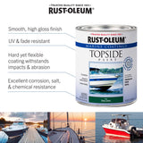 Rust-Oleum Marine Coatings Outdoor Gloss Navy Blue Marine Topside Paint 1 qt